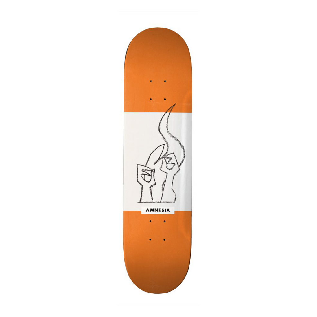 Amnesia Skateboards Deck Og Chalk Orange 8