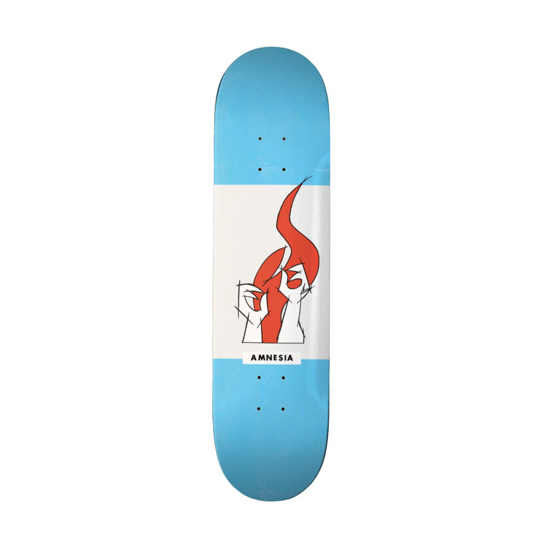 Amnesia Skateboards Deck Og Sketch Blue 8 25