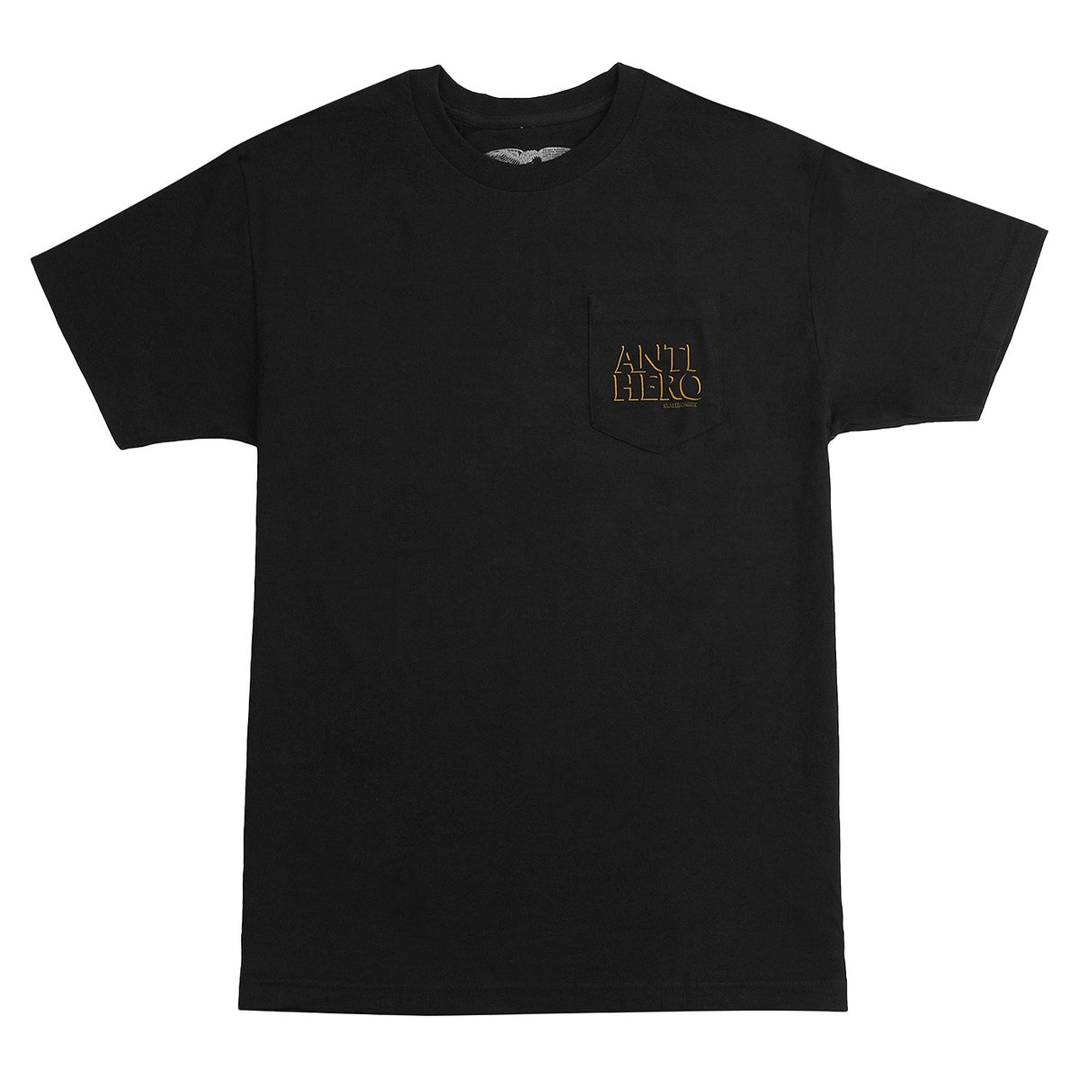 Anti Hero Pocket Tee Drophero Black New Skateboarding T Shirt
