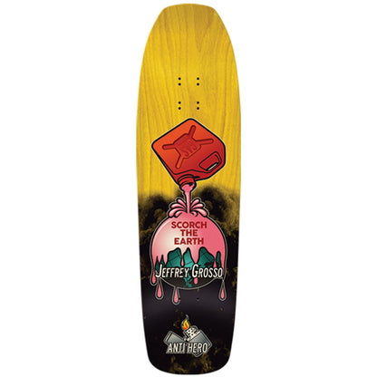 Anti Hero Skateboard Deck JEFF GROSSO Scorch The Earth 9.25"