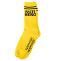 Anti Hero Socks Black Hero If Found Yellow Size 7 11 Crew Skateboard Sox