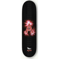 April Skateboard Deck A Logo Black Red 8 5