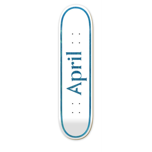 April Skateboard Deck OG Logo Blue 8.38"