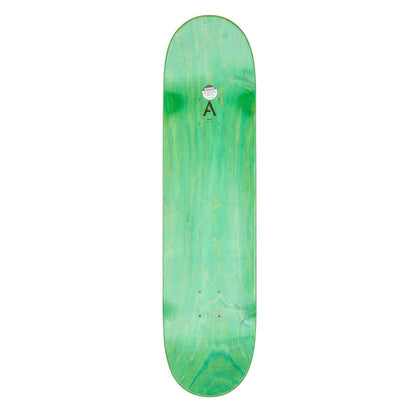 April Skateboard Deck Logo Green Helix 8.25"