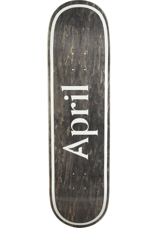 April Skateboard Deck OG Logo Invert Black 8.5"