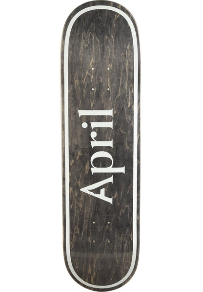 April Skateboard Deck OG Logo Invert Black 8.38"