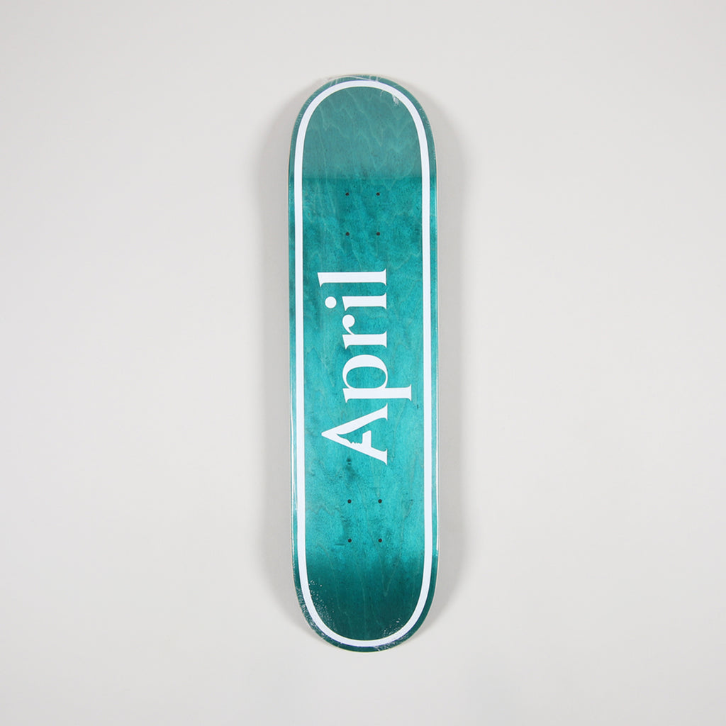 April Skateboard Deck Og Logo Invert Mint 8 25
