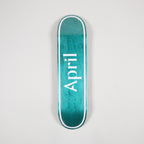April Skateboard Deck Og Logo Invert Mint 8 25