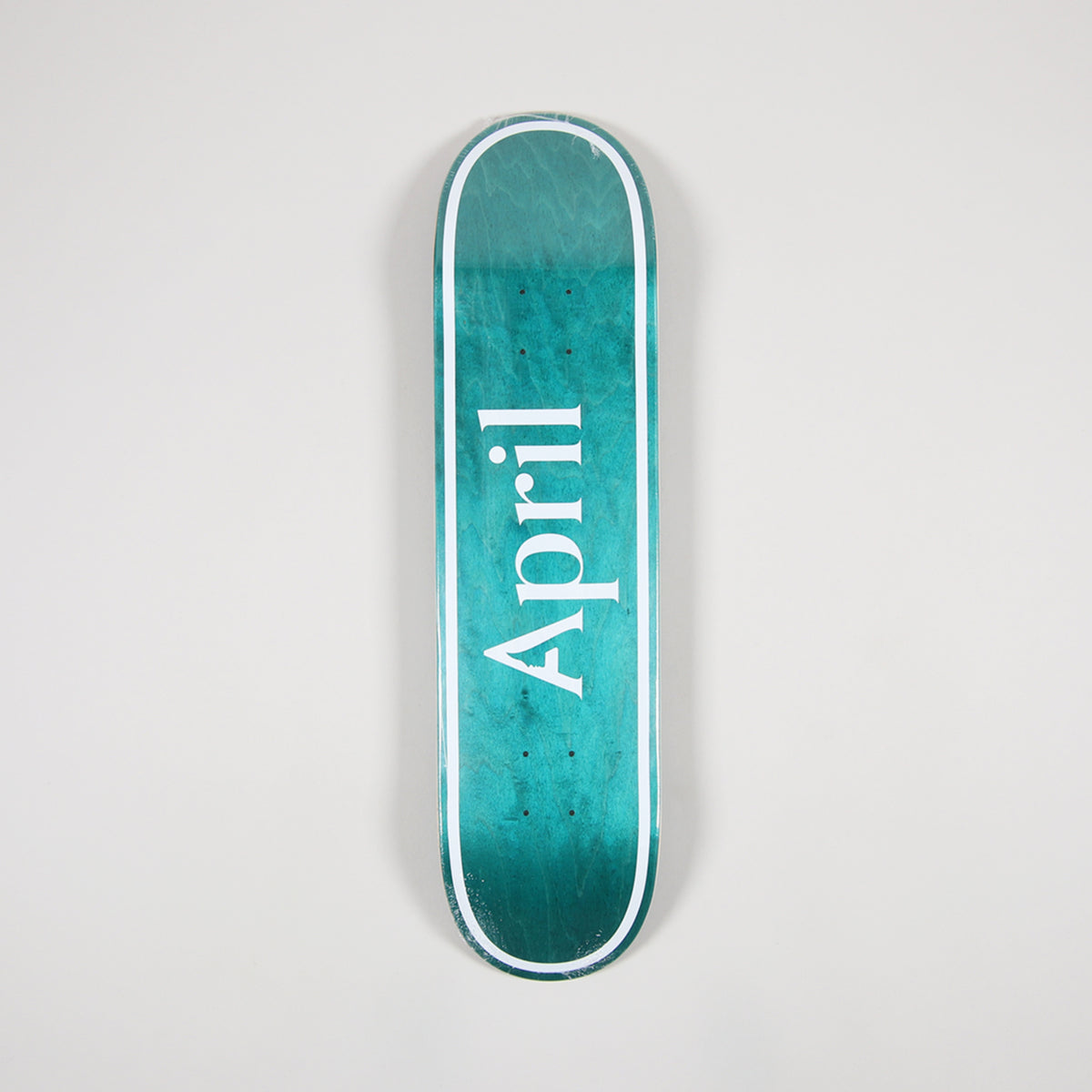 April Skateboard Deck Og Logo Invert Mint 8 25