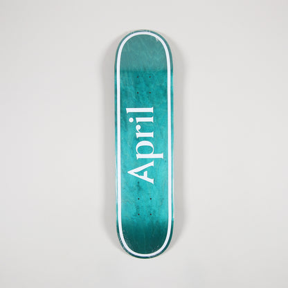 April Skateboard Deck OG Logo Invert Mint 8.25"