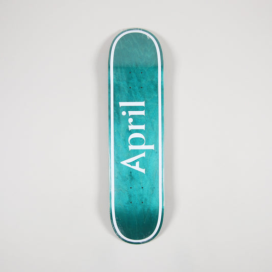 April Skateboard Deck OG Logo Invert Mint 8.25"