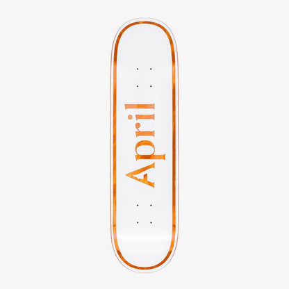 April Skateboard Deck OG Logo Orange 8.25"