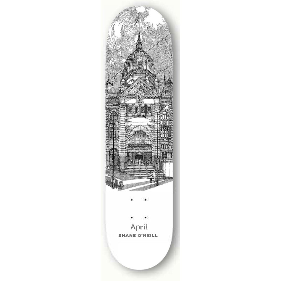 April Skateboard Deck Shane Oneill Flinders St 8 25