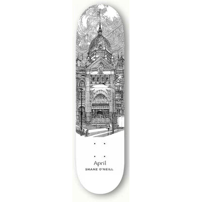 April Skateboard Deck Shane O'Neill Flinders St 8.25"