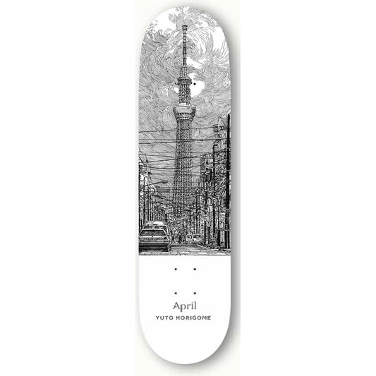 April Skateboard Deck Yuto Horigome Sky Tree 8.25"