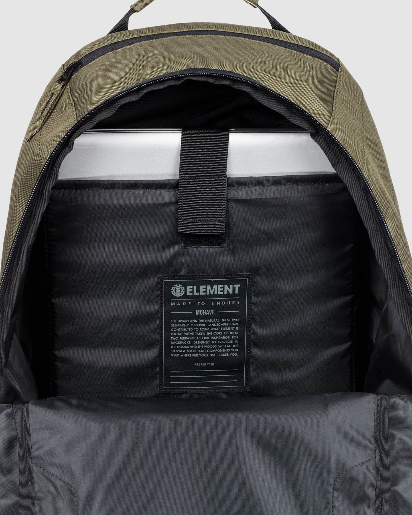 Element Backpack Mohave Army Skateboard Straps 30L Travel/School Bag