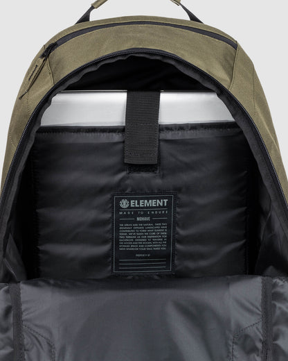 Element Backpack Mohave Army Skateboard Straps 30L Travel/School Bag