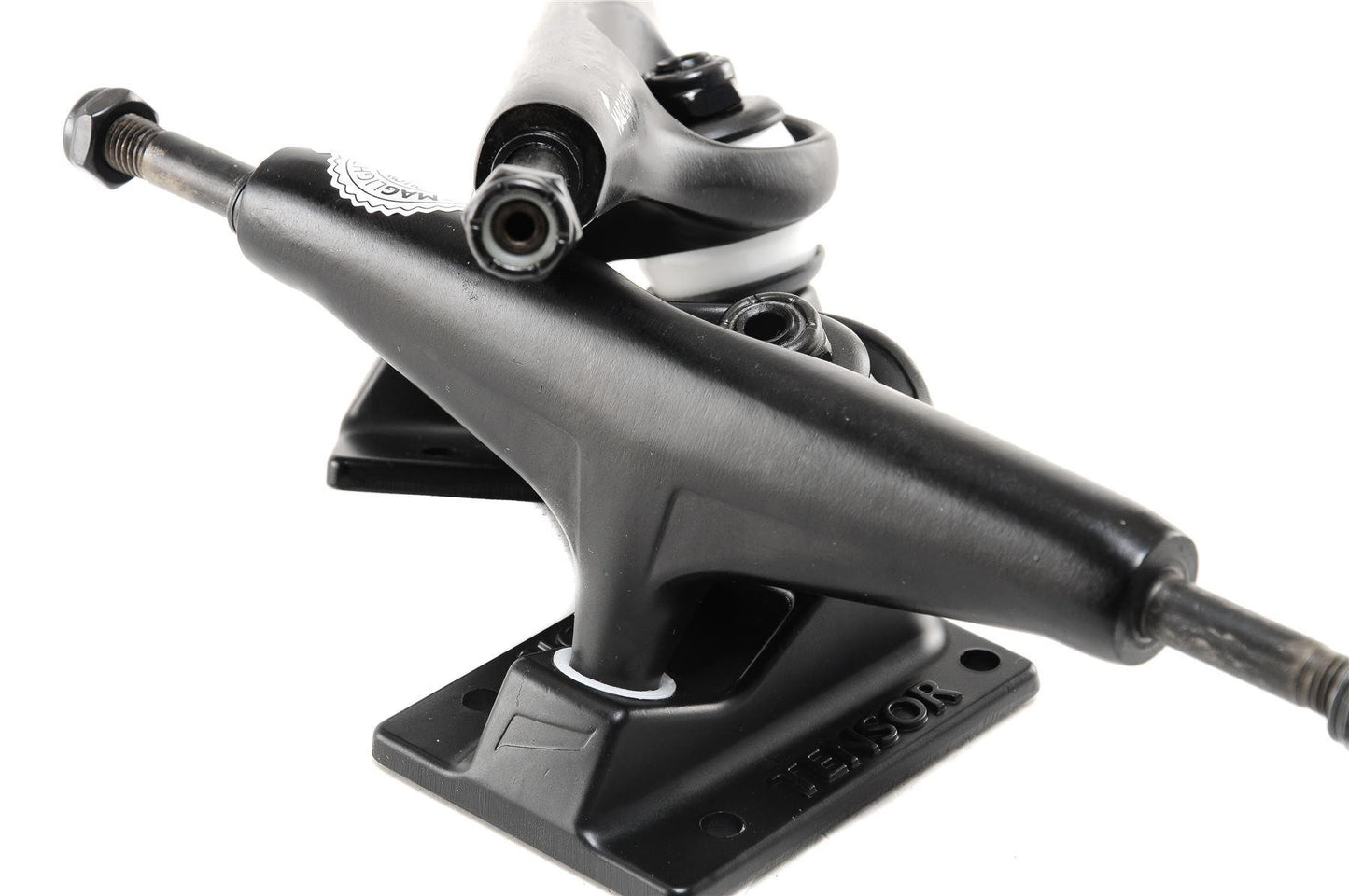 Tensor Skateboard Trucks Mag Light 5.5 Black Hollow Set 8.25" Axles