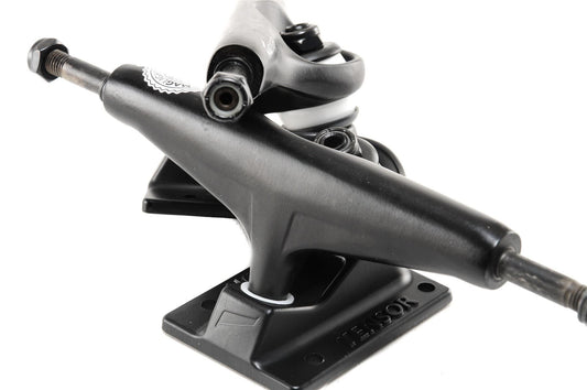 Tensor Skateboard Trucks Mag Light 5.5 Black Hollow Set 8.25" Axles