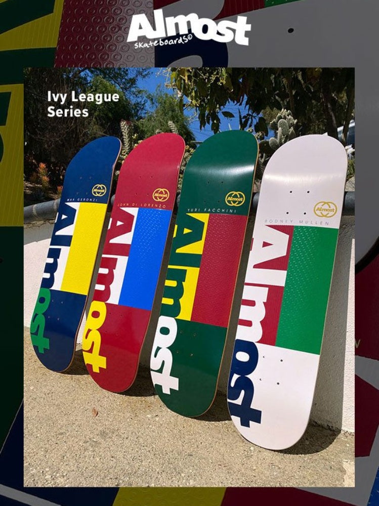 Full Set Of Almost Skateboards Ivy League Il Pro Series 4 Limited Edition Decks