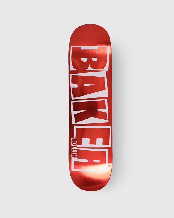 Baker Skateboard Deck Dollin Brand Logo Red Foil B2 8.25"