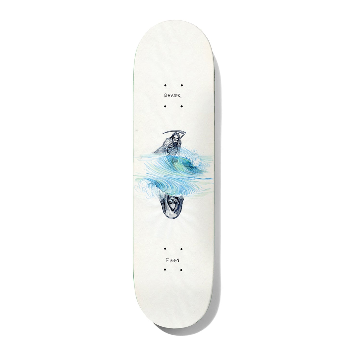 Baker Skateboard Deck Figgy Wave Reaper 8"