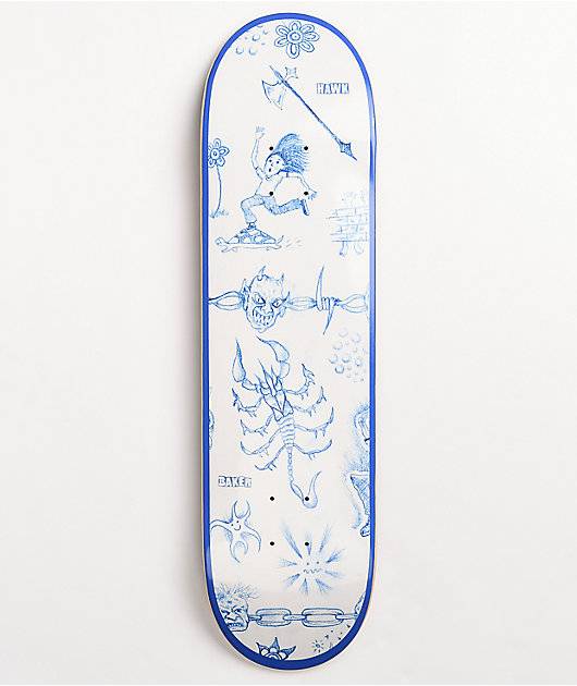 Baker Skateboard Deck Riley Hawk Lunacy 8.25"