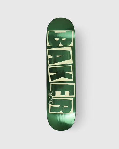 Baker Skateboard Deck Rowan Brand Logo Green Foil B2 8"