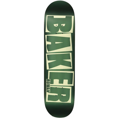 Baker Skateboard Deck Rowan Brand Logo Green Foil B2 8"
