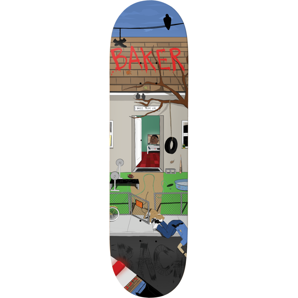 Baker Skateboard Deck Sammy Baca Pigeon View 8 25