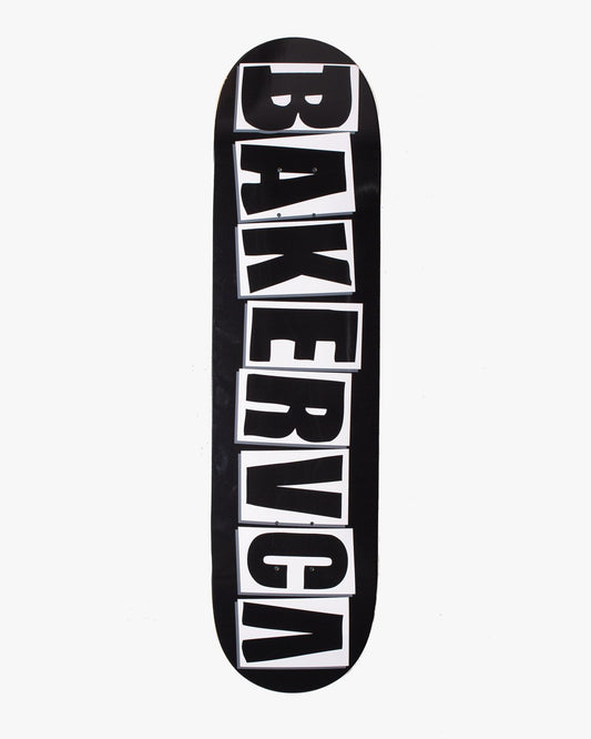 Baker Skateboard Deck x RVCA BAKERRVCA Black 8"