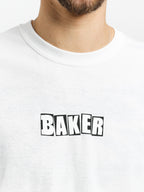 Baker Tee Brand Logo White Skateboard T Shirt