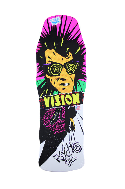 Vision Skateboards Deck Psycho Stick White 10" Reissue