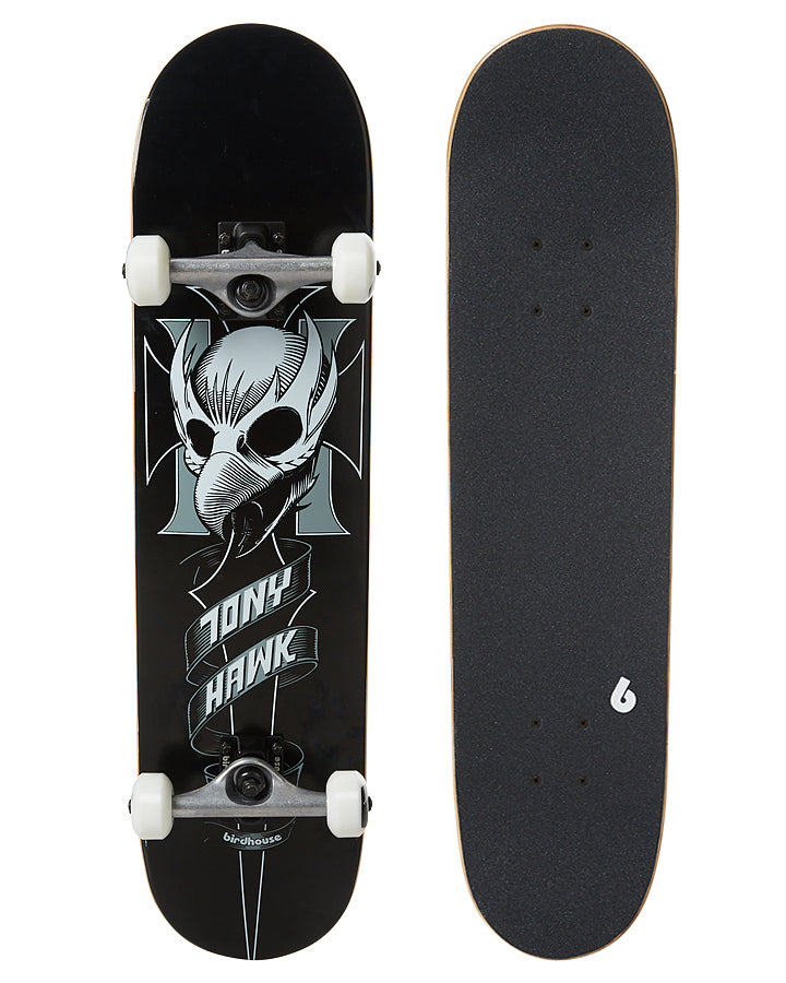 Birdhouse Tony Hawk Crest Black 8 Complete Skateboard