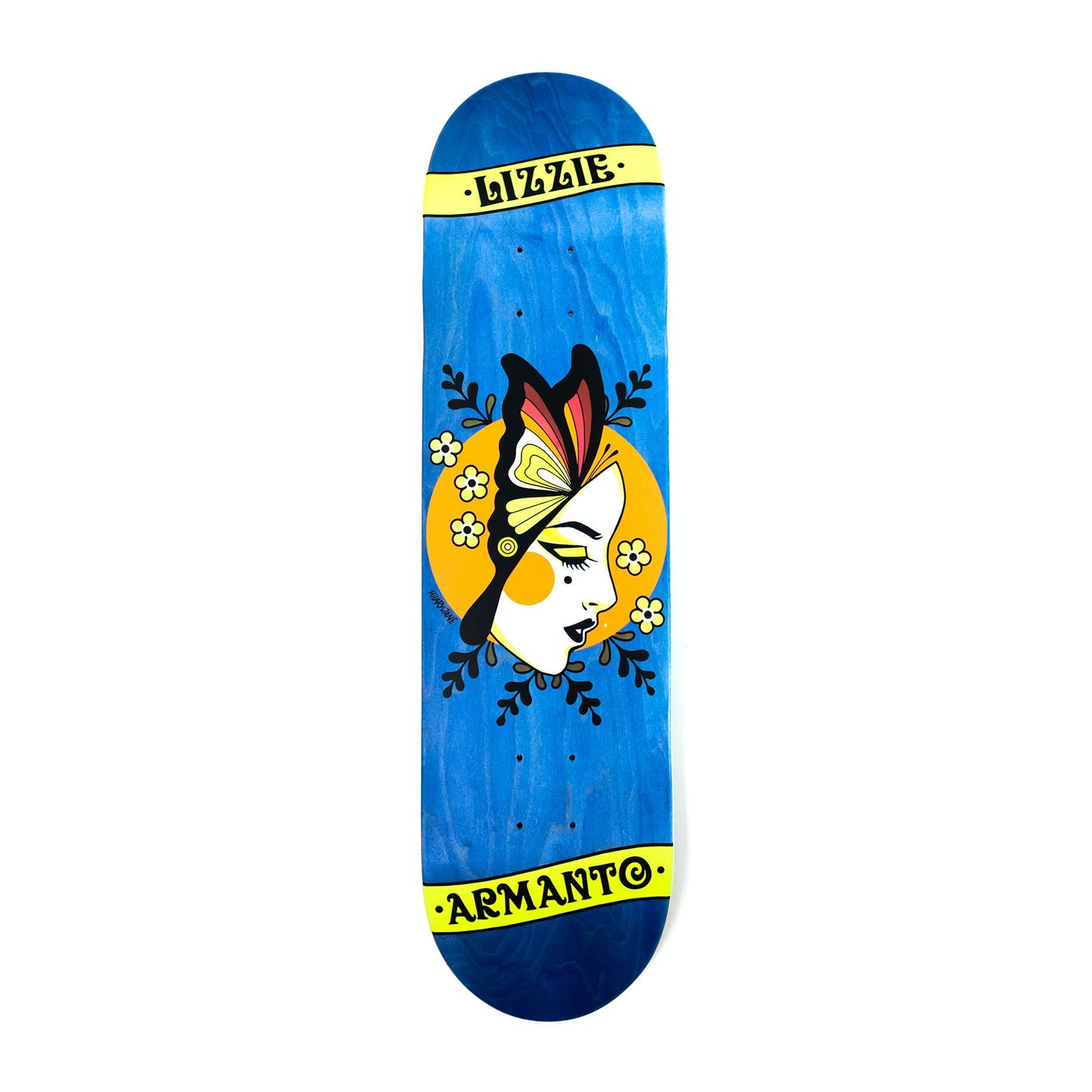 Birdhouse Skateboard Deck Lizzie Armanto Butterfly Blue 8"