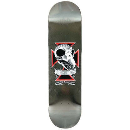 Birdhouse Skateboard Deck Tony Hawk 8.25" Skull 2 Chrome Foil