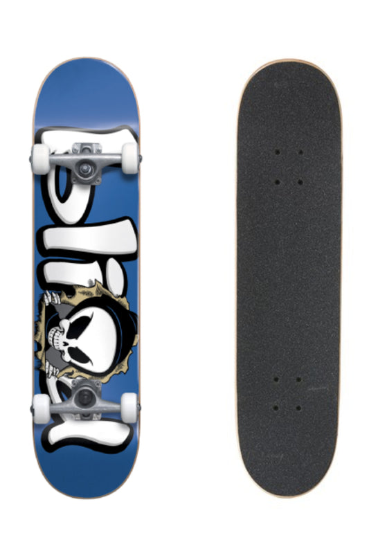 Blind Skateboard Complete Bust Out Reaper FP Blue 7.625"