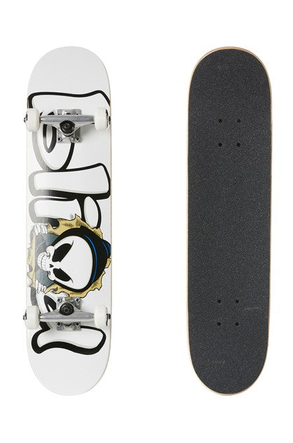 Blind Skateboard Complete Bust Out Reaper FP White 7.625"