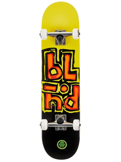 Blind Skateboard Complete OG Stacked FP Black/Yellow 7.5"