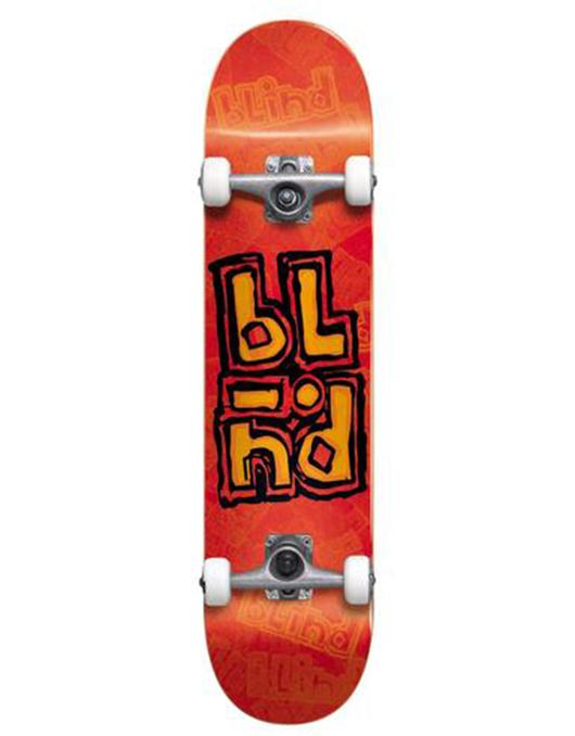 Blind Skateboard Complete OG Stacked Stamp Orange 8" FP Pre-Assembled