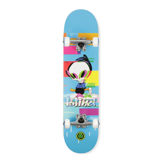Blind Skateboard Complete Reaper Glitch BLUE 7.75" FP Pre-Assembled