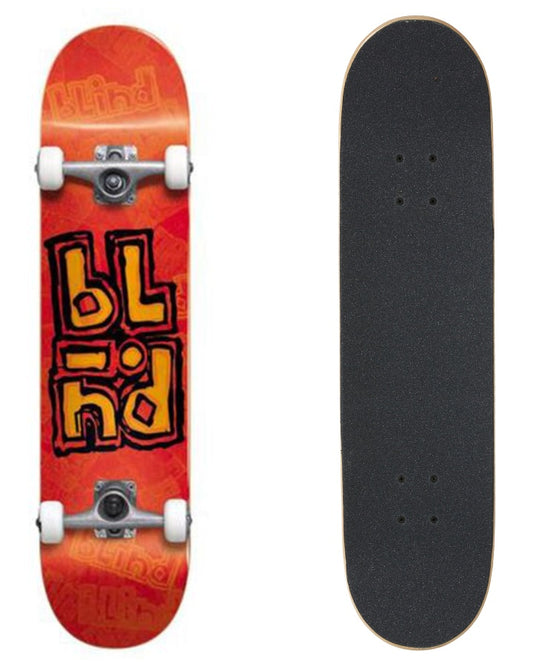 Blind Skateboard Complete OG Stacked Stamp Orange 8" FP Pre-Assembled