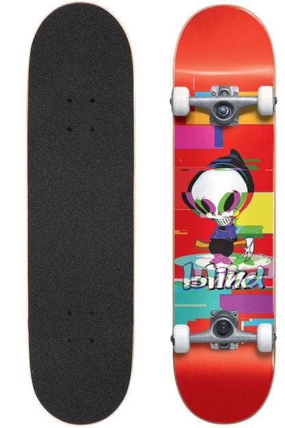 Blind Skateboard Complete Reaper Glitch RED 7.75" FP Pre-Assembled