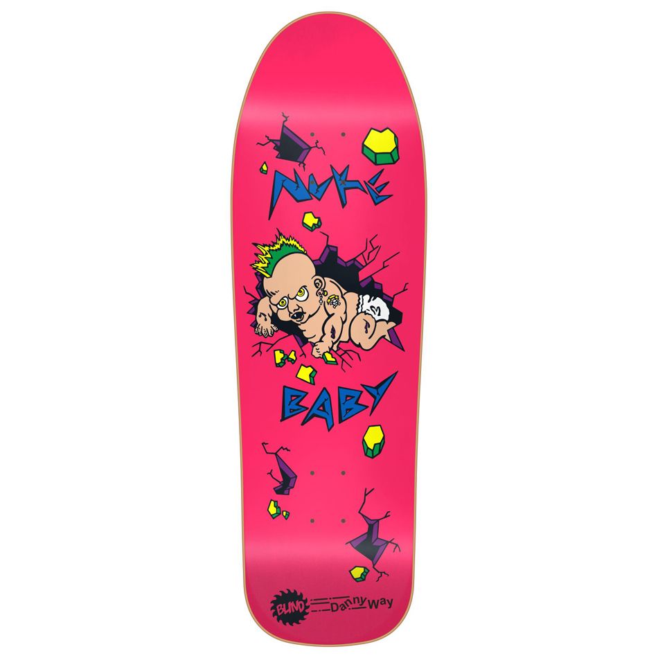 Blind Skateboard Deck Danny Way Nuke Baby Sp Pink 9 75 Reissue Limited Edition