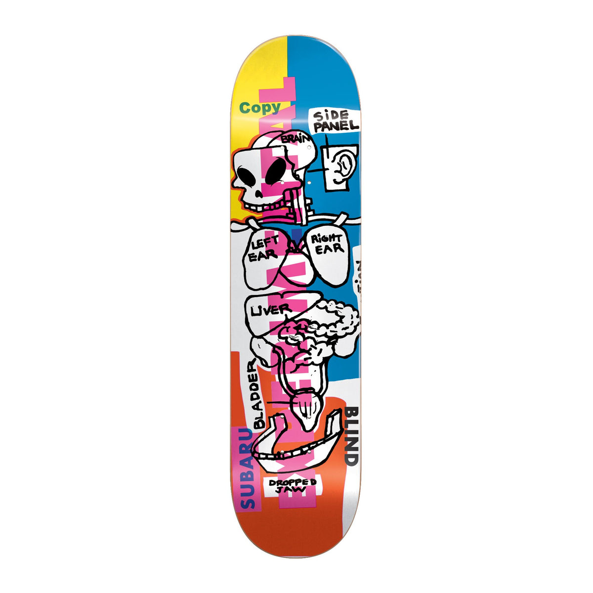 Blind Skateboard Deck Experimental Reaper Multi 8 Rhm