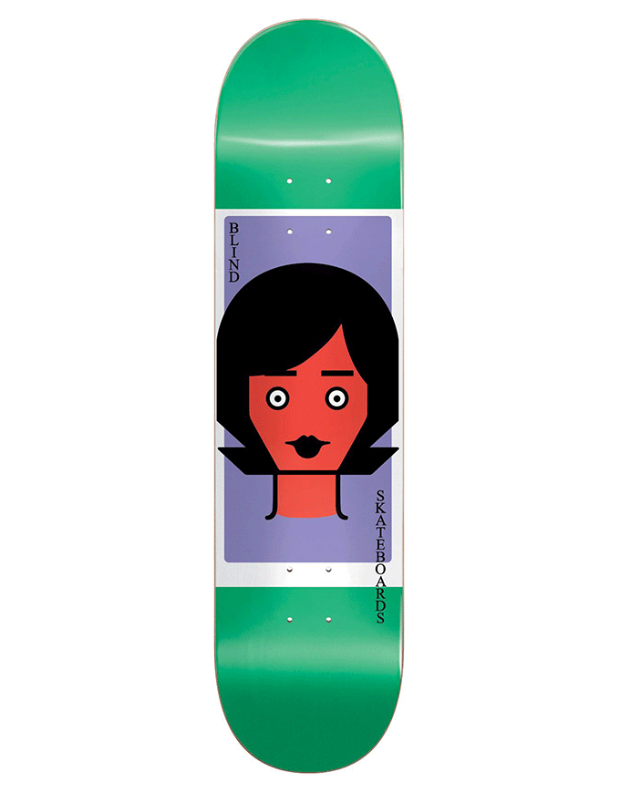 Blind Skateboard Deck Girl Doll Green 8 5 Rhm