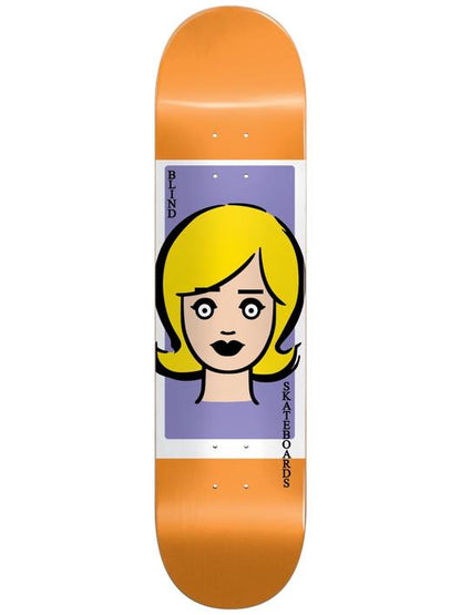 Blind Skateboard Deck Girl Doll Orange 8.375" RHM