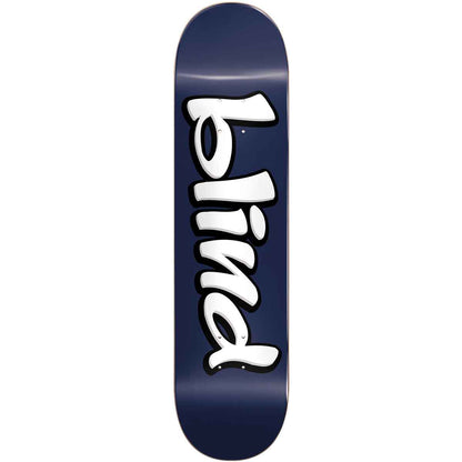 Blind Skateboard Deck Vintage Blind Logo RHM Navy 8"