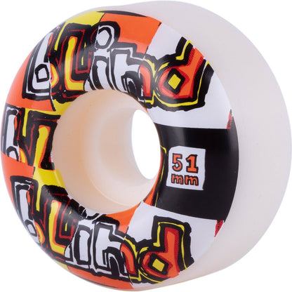 Blind Skateboard Wheels OG Ripped Red/Orange 51mm