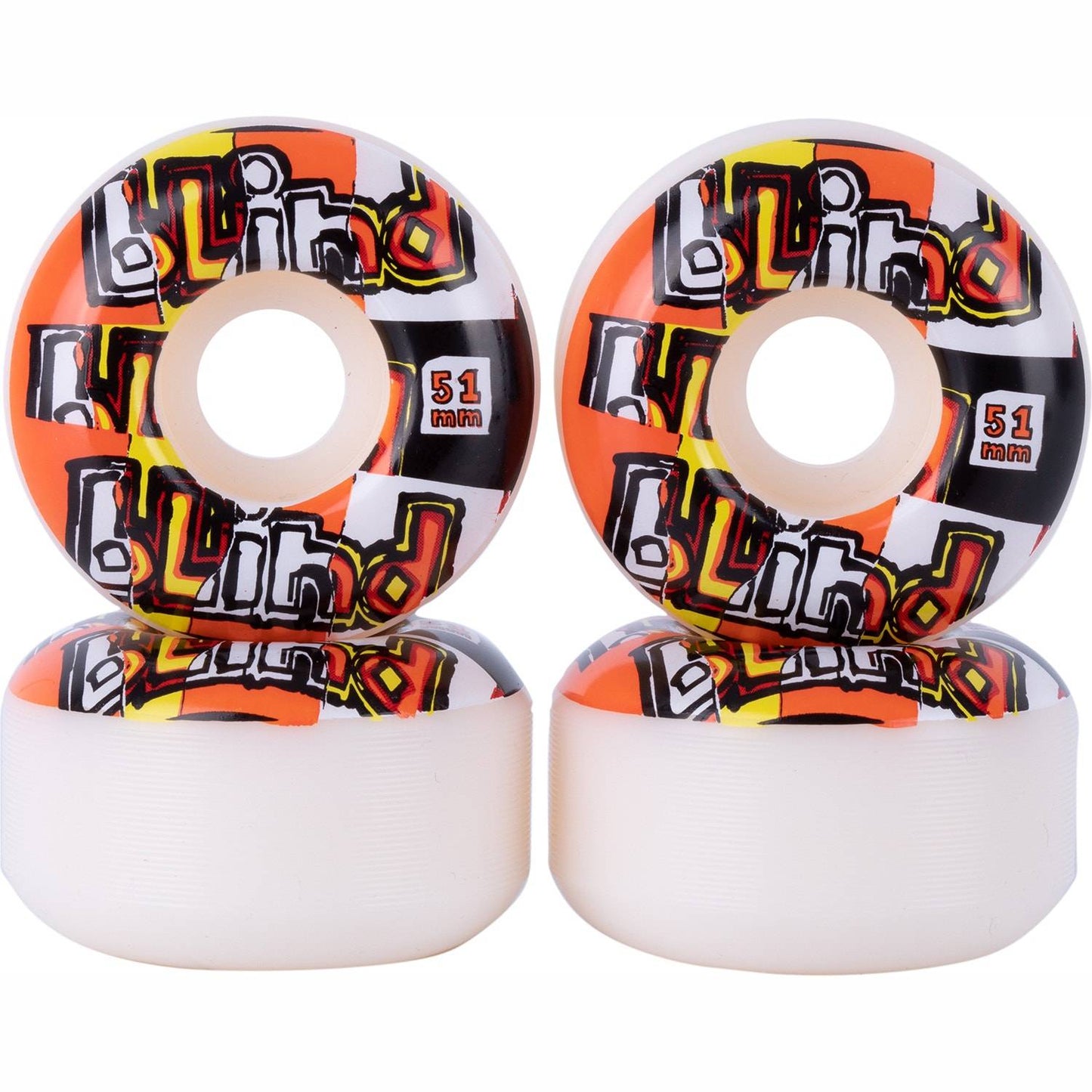 Blind Skateboard Wheels OG Ripped Red/Orange 51mm